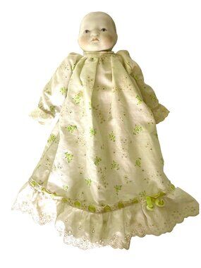 Vintage Bye Lo Baby Doll Reproduction '79 Bisque Head Hands Feet Cloth Body 11"